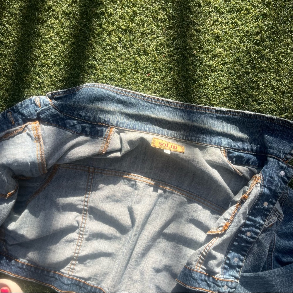 Vintage Solid Jean Jacket - Picture 4 of 5
